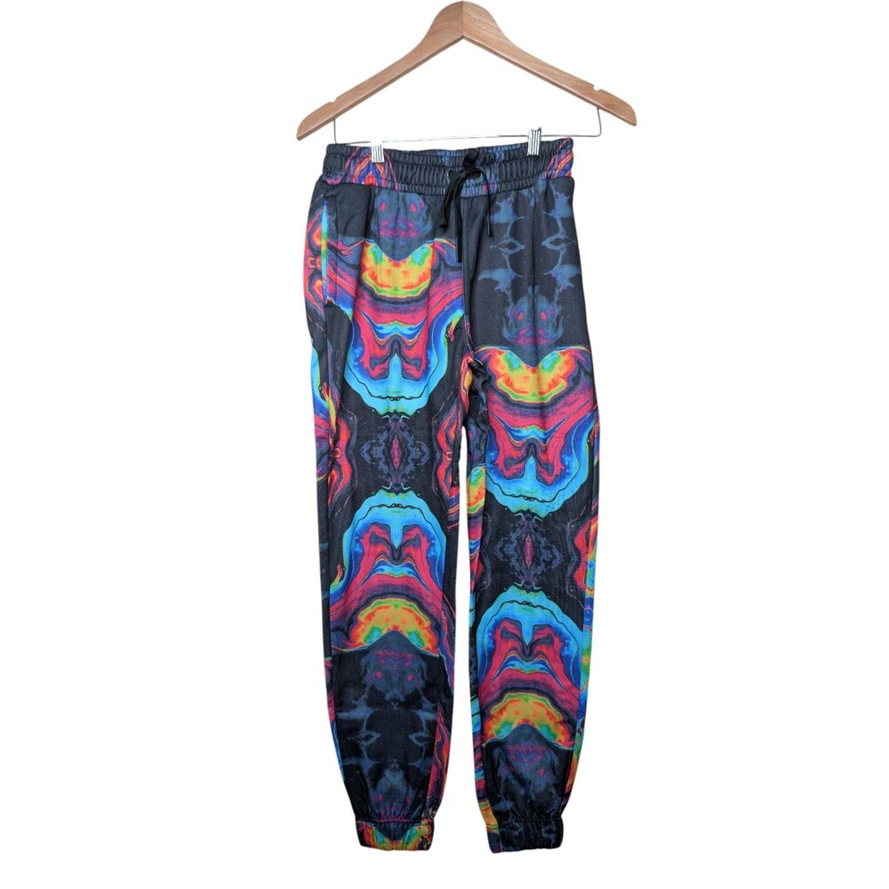 Fresh Prints of Bel-Air Graphic Jogger Pants Multi Color Men’s Small Style D2319